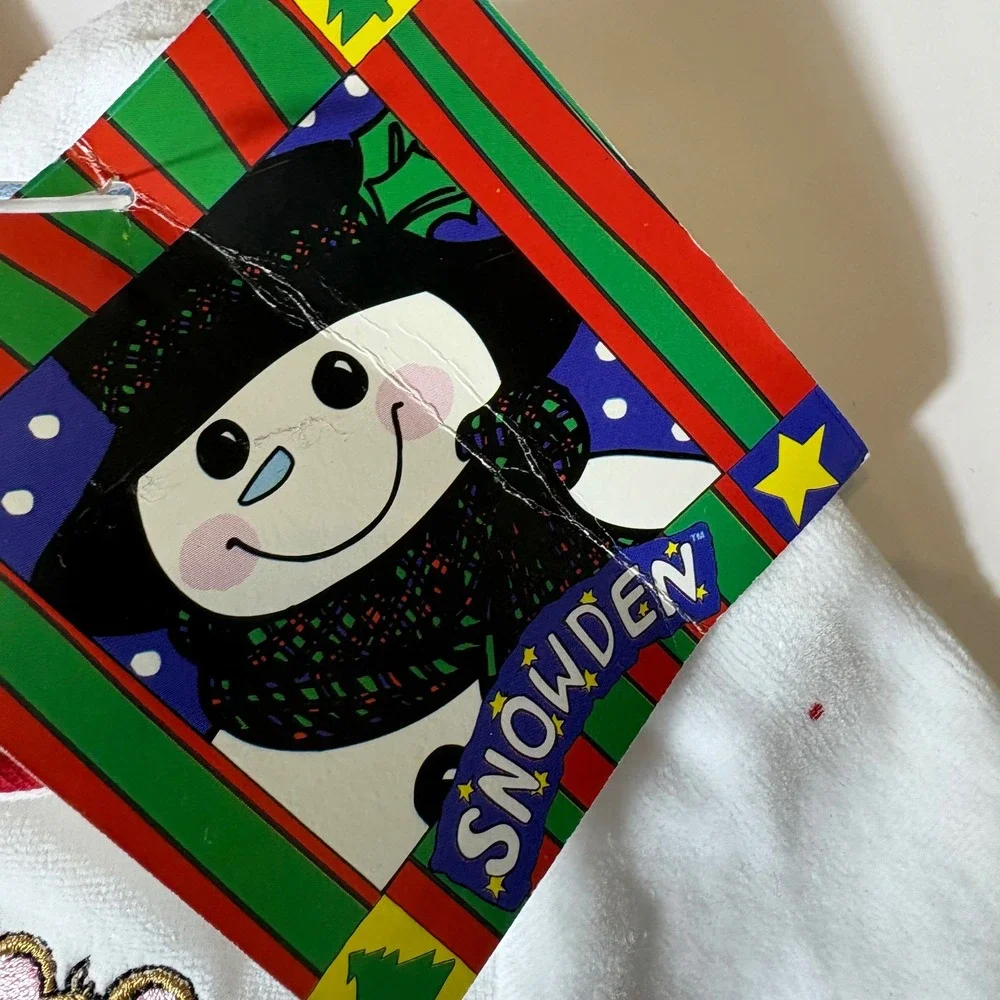 Snowden Vintage‎ Infant 6M Snowman Romper Soft Polka Dot Collar Winter Mouse NEW